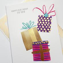 Birthday presents card