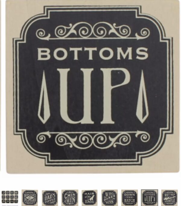 Bottoms Up coaster